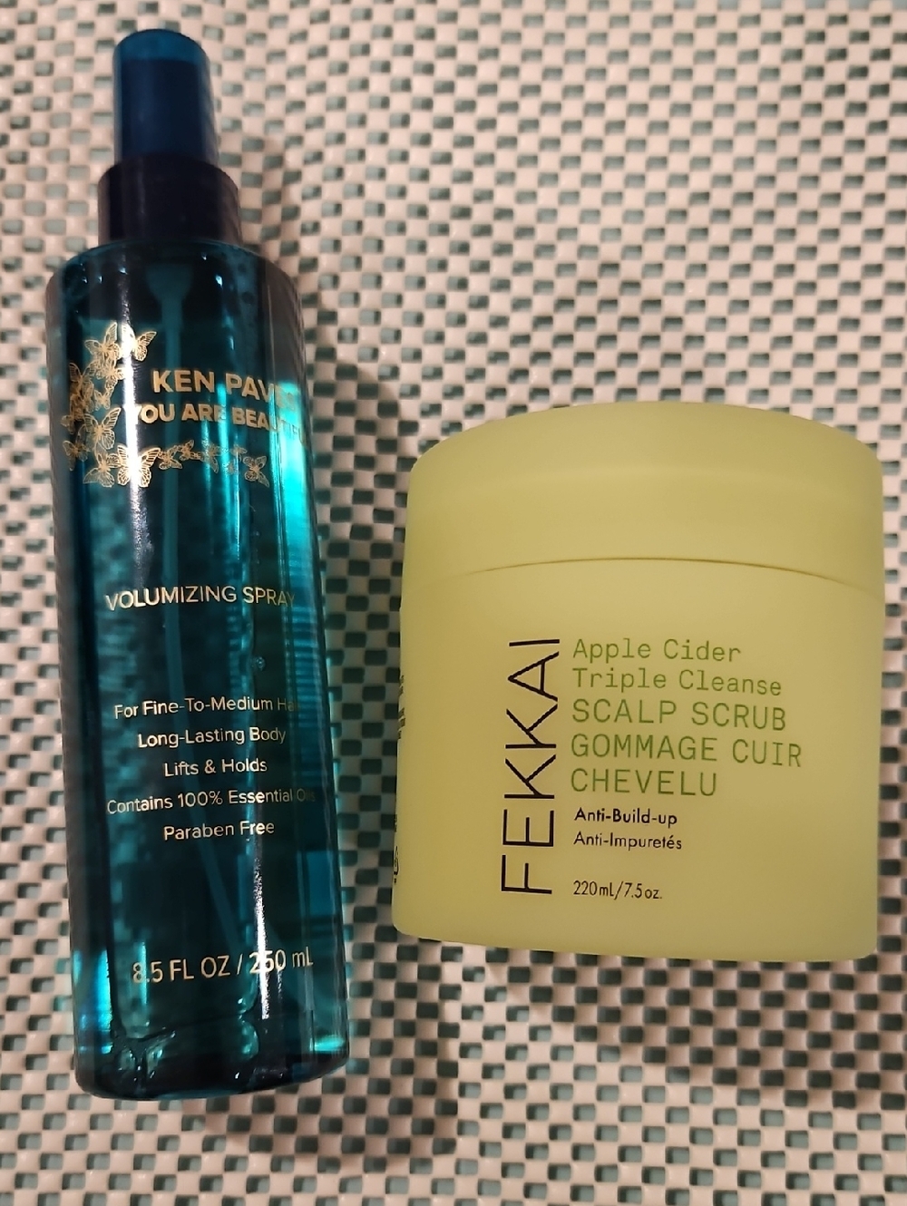 Fekkai Apple Cider Triple Cleanse  Scalp Scrub & KEN PAVES Volumizing spray
